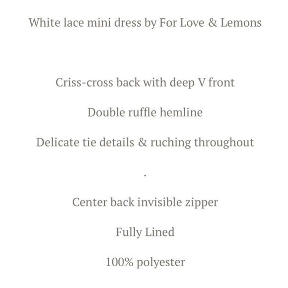 For Love And Lemons Lace Jamie Minidress - Picture 4 of 7